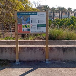 Instalamos 15 paneles interpretativos para concienciar sobre el riesgo de inundación