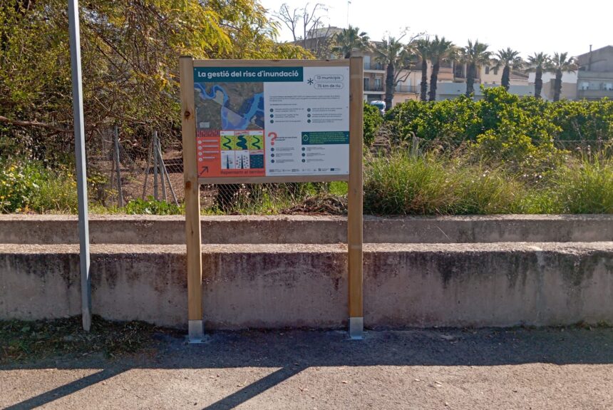 Instal·lem 15 panells interpretatius per a conscienciar sobre el risc d’inundació